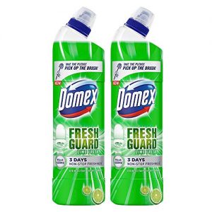 Domex Fresh Guard Disinfectant Toilet Cleaner Liquid, Lime Fresh, 750 ml (Pack of 2)