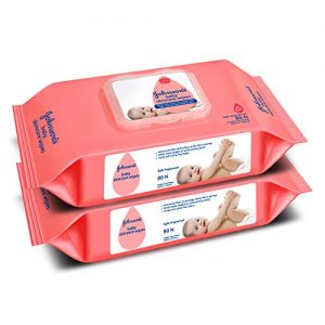 Johnson’s Baby Wipes With Lid Combo Offer Pack, 2 x 80s (160 wipes)